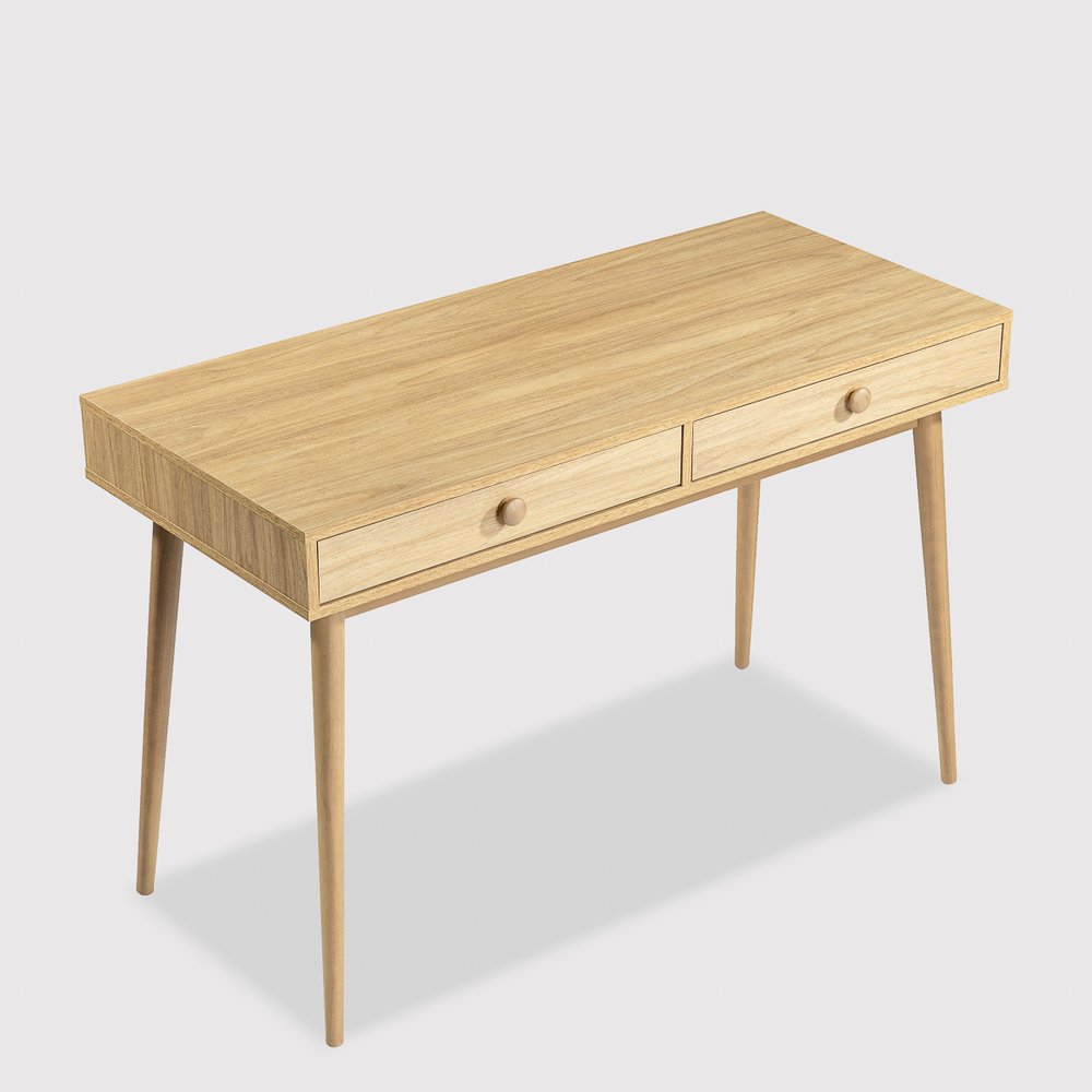 escrivaninha liva 2 gavetas madeira 3