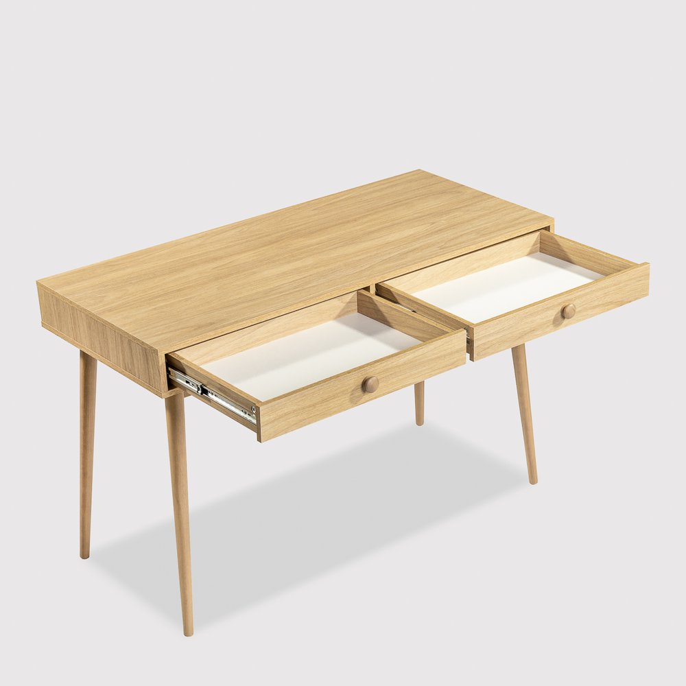 escrivaninha liva 2 gavetas madeira 4