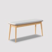 banco estofado cinza claro 2