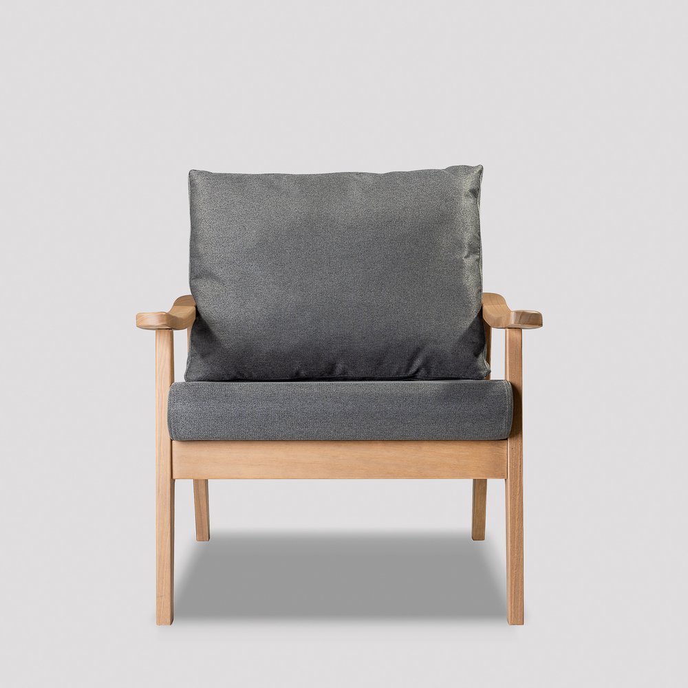 poltrona ripada com almofadas grafite 1