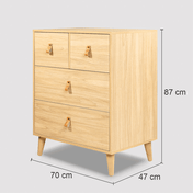 comoda 4 gavetas tauari cotas