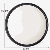 espelho elysian 80 cm preto ebanizadocotas