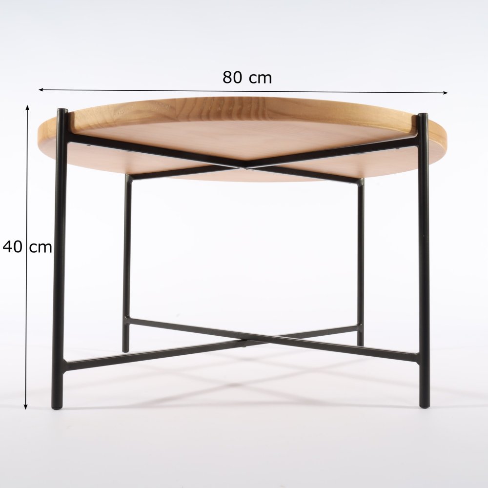 mesa de centro gold preta alta cotas