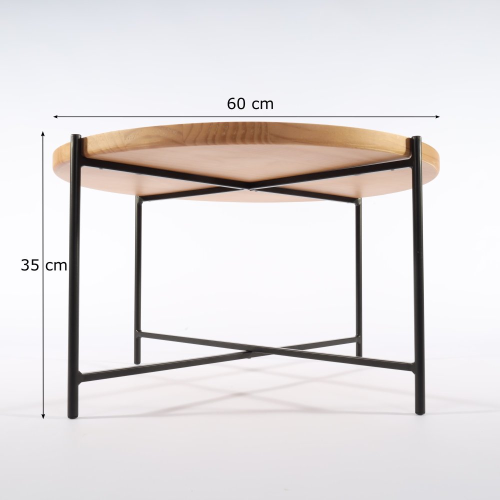 mesa de centro gold preta baixa cotas