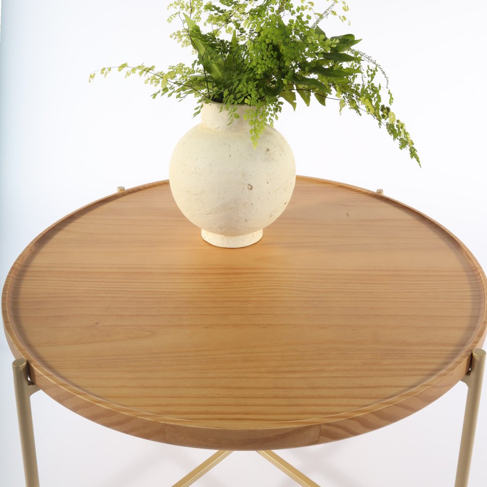 mesa de centro dourada baixa 4