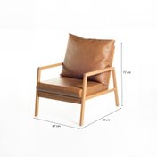 cotas da poltrona caramelo