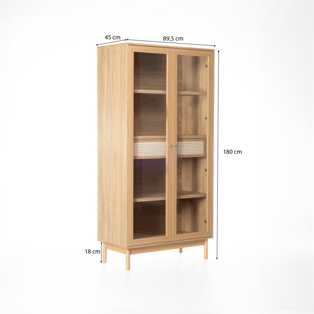 cotas cristaleira rattan