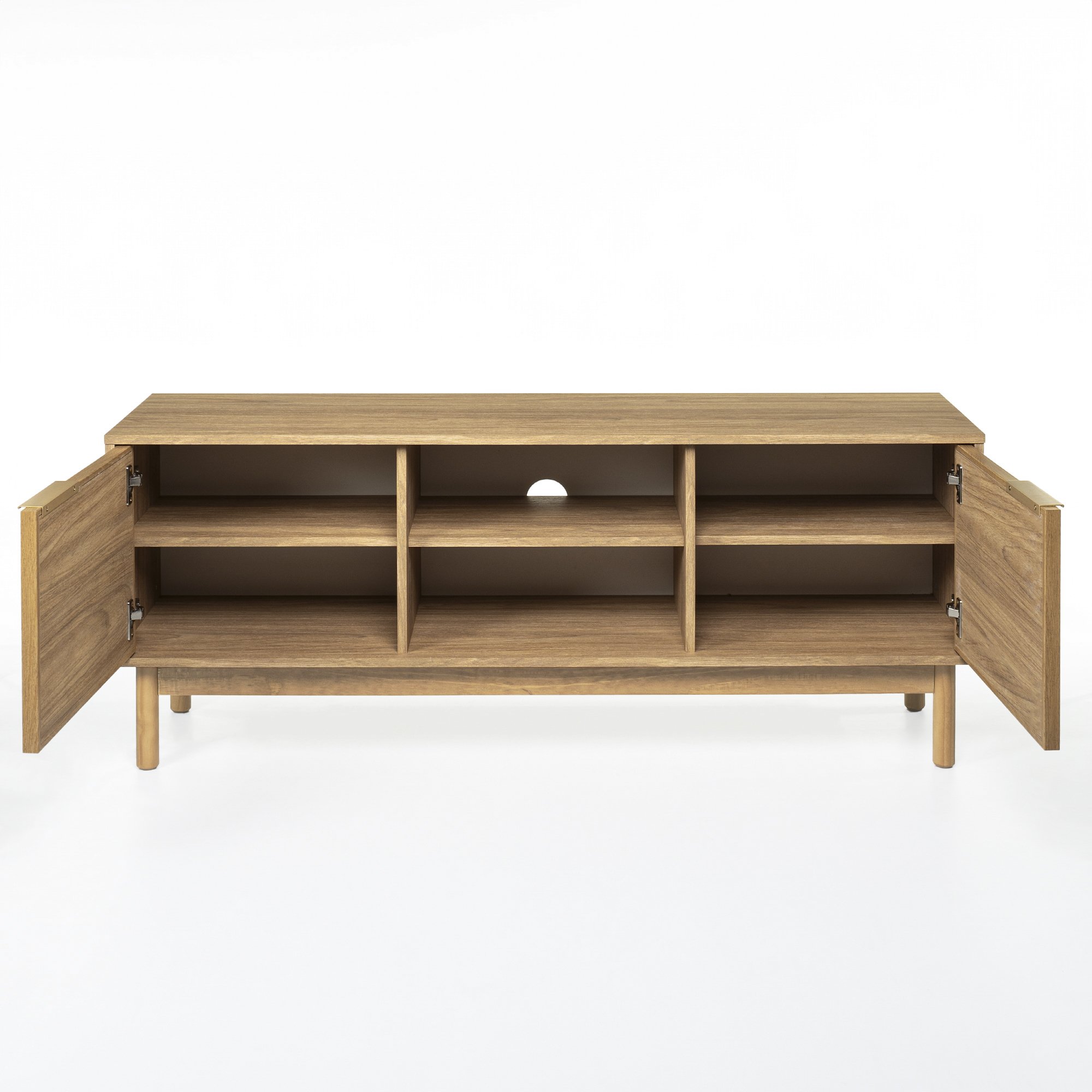 Rack Kaki 2 Portas 1 Nicho 135 cm | Tauari - Telinha Portuguesa