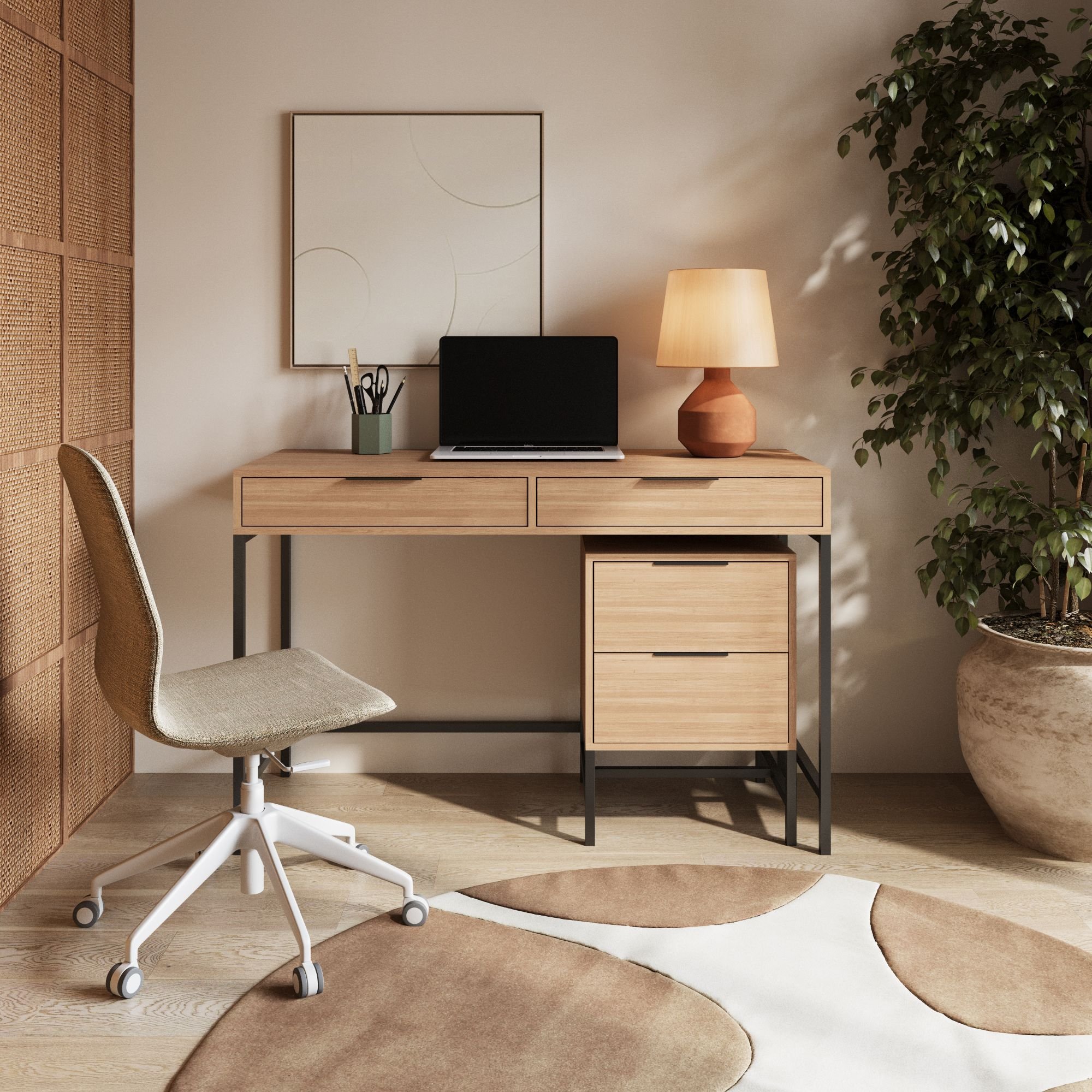 11 conjunto escrvaninha mesa de cabeceria metal preto final