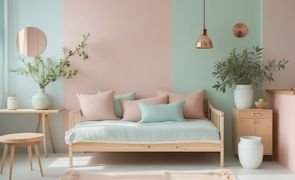 tons pastel na decoracao