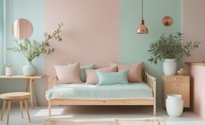 tons pastel na decoracao