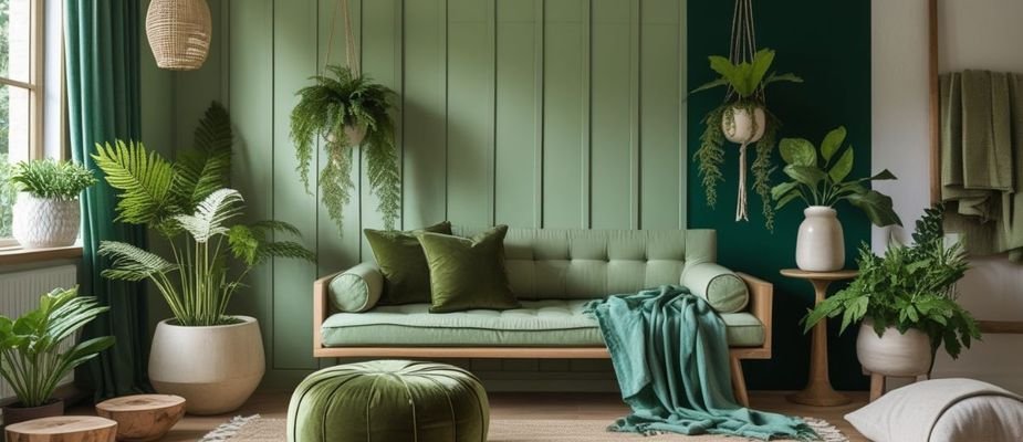 Tons Verdes na Decoração: Frescor, Equilíbrio e Estilo