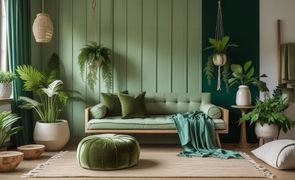 tons verdes na decoracao