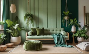 tons verdes na decoracao