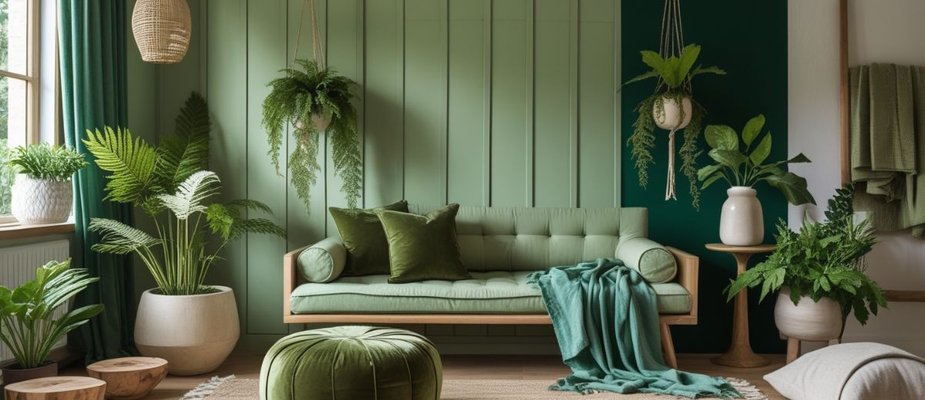 Tons Verdes na Decoração: Frescor, Equilíbrio e Estilo