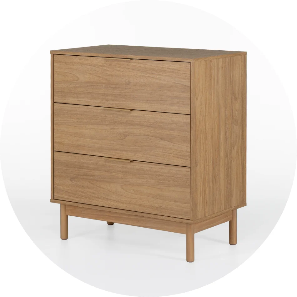 Cômoda Kaki 3 Gavetas - Tauari