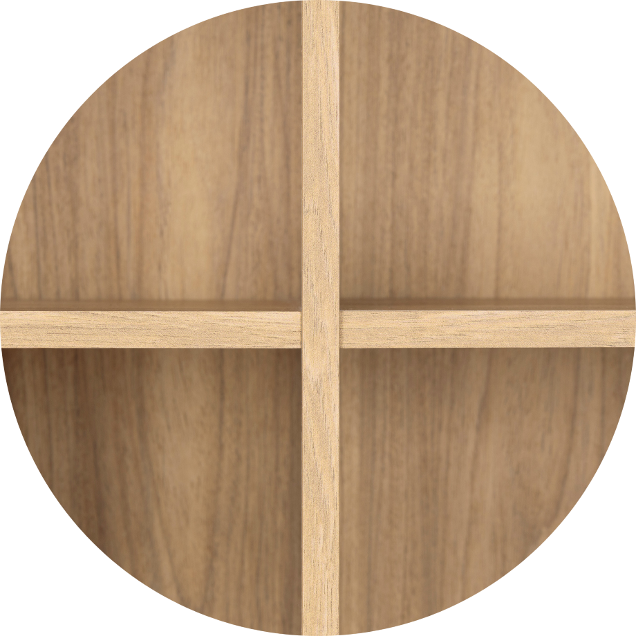 Detalhes Estante Prateleira Kaki