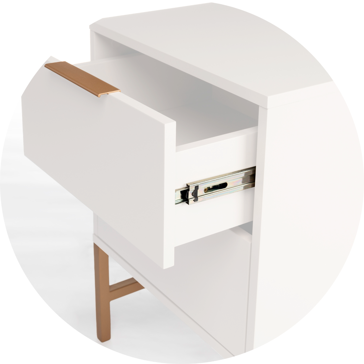 Detalhes Mesa de Cabeceira Square 2G