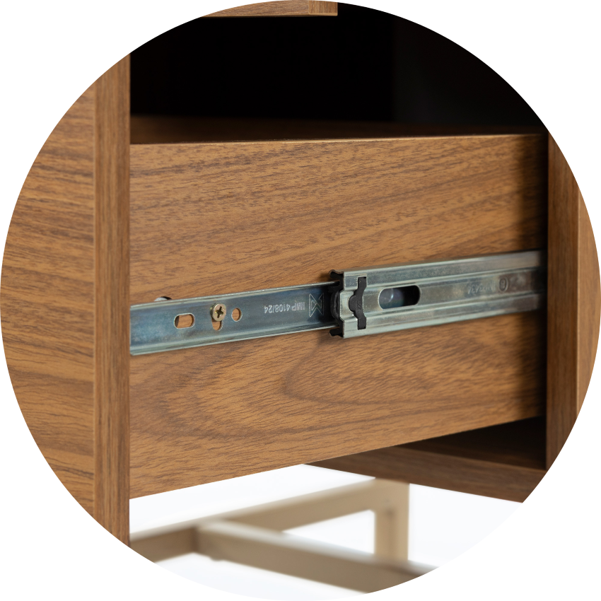 Detalhes Mesa de Cabeceira Square