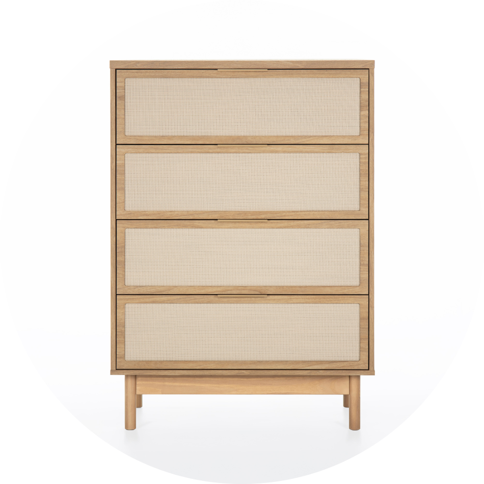 C&ocirc;moda Kaki 4 Gavetas