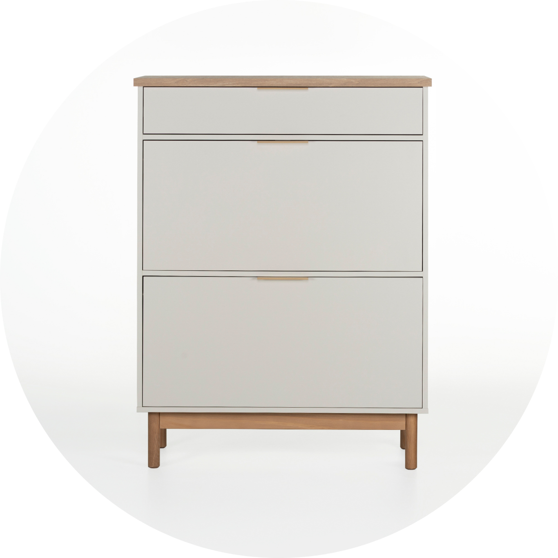 Sapateira Kaki 2 Portas 1 Gaveta