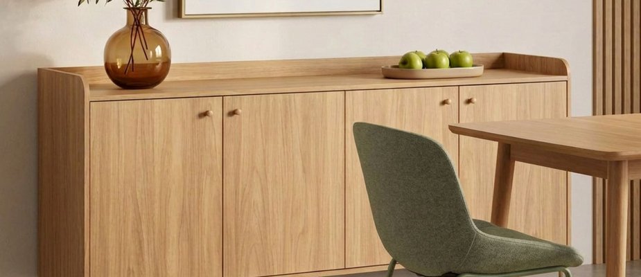 Balcão buffet: serve para sala pequena ou só ambiente grande?